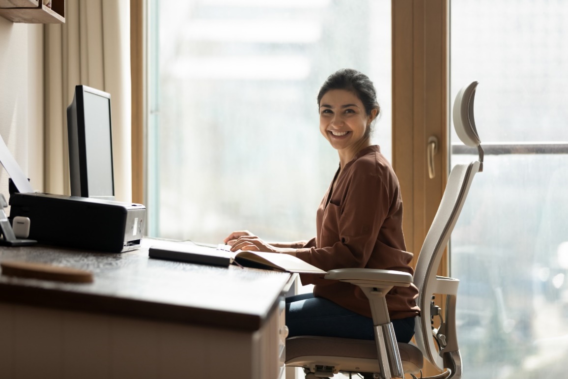 Esimerkki ergonomisesta toimistotuolista